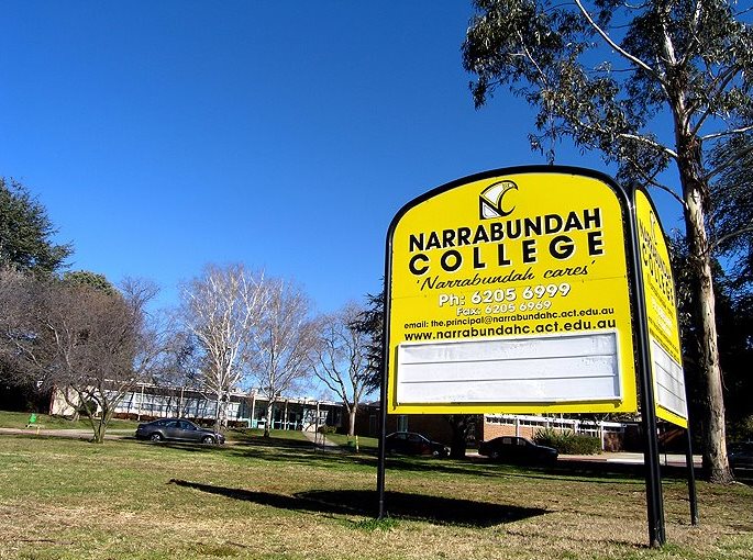Narrabundah College sign