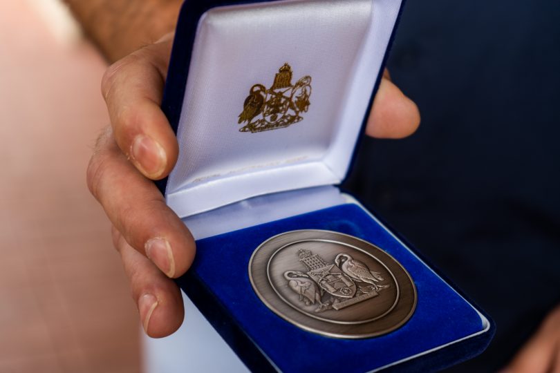 ACT Citizens of the Year medal