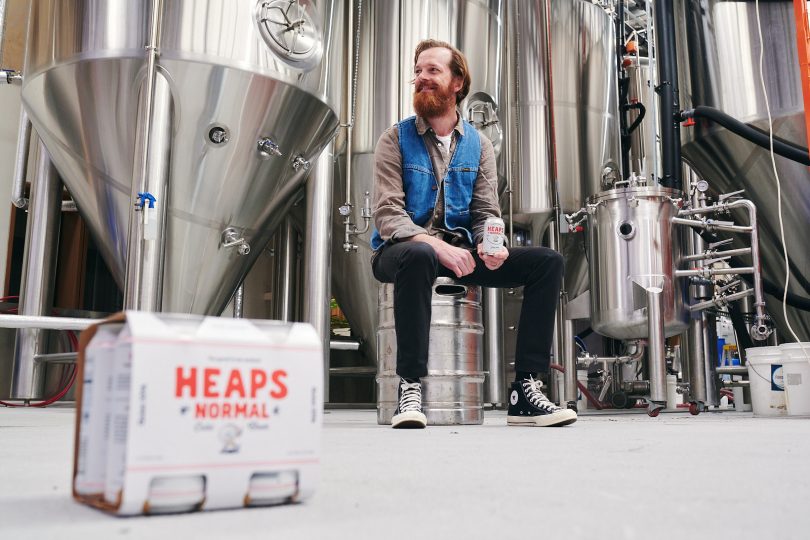 Andy Miller at Heaps Normal brewery