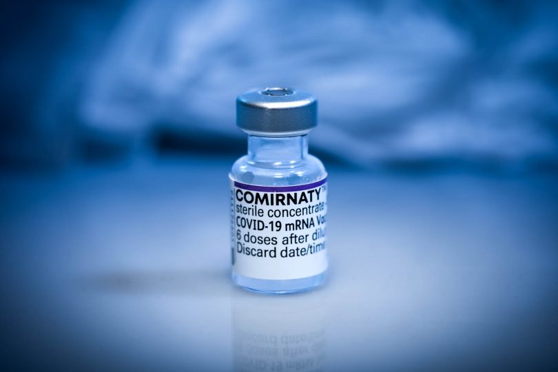 COVID-19 vaccine bottle