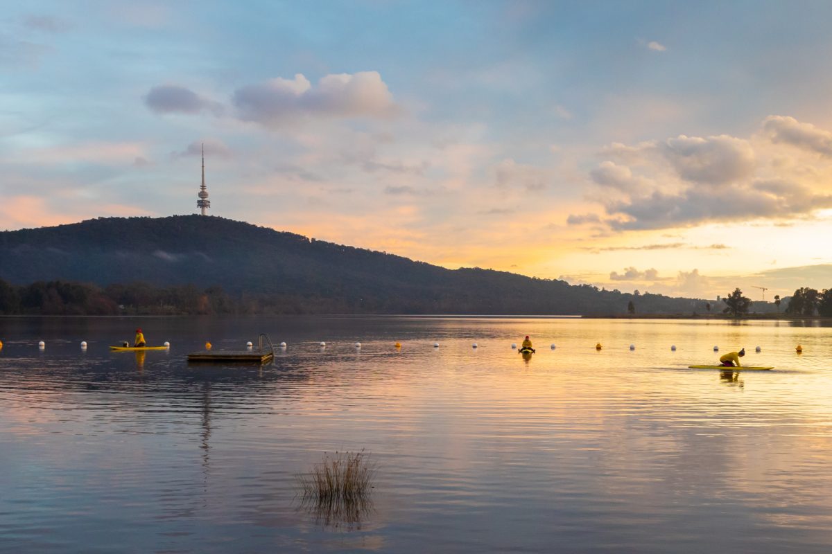 Lake Burley Griffin at dawn