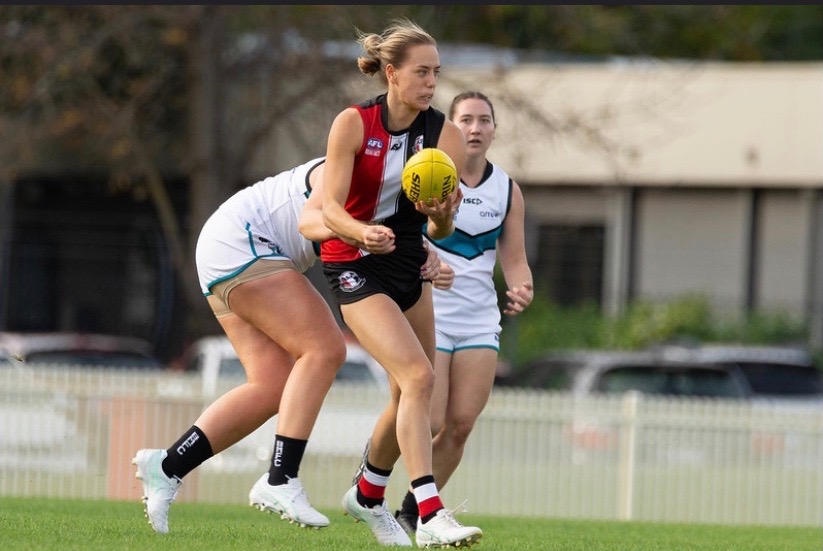 Georgia has transitioned quickly from netball to AFLW. Photo: Supplied.
