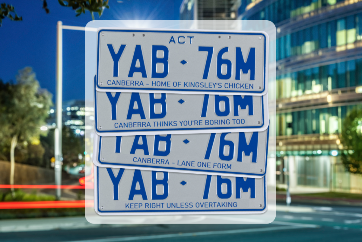 canberra licence plates
