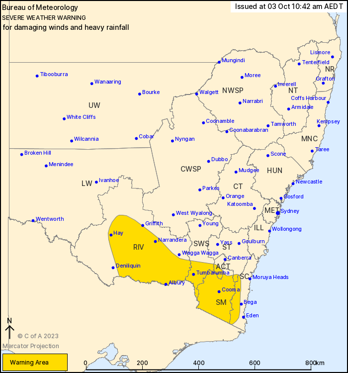 severe weather warning map
