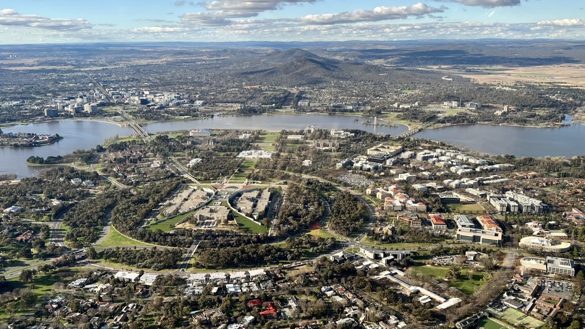 Aerial view of city