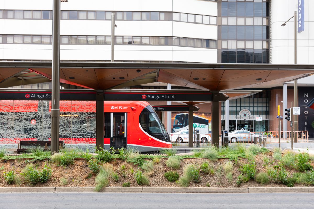 Alinga Street light rail stop