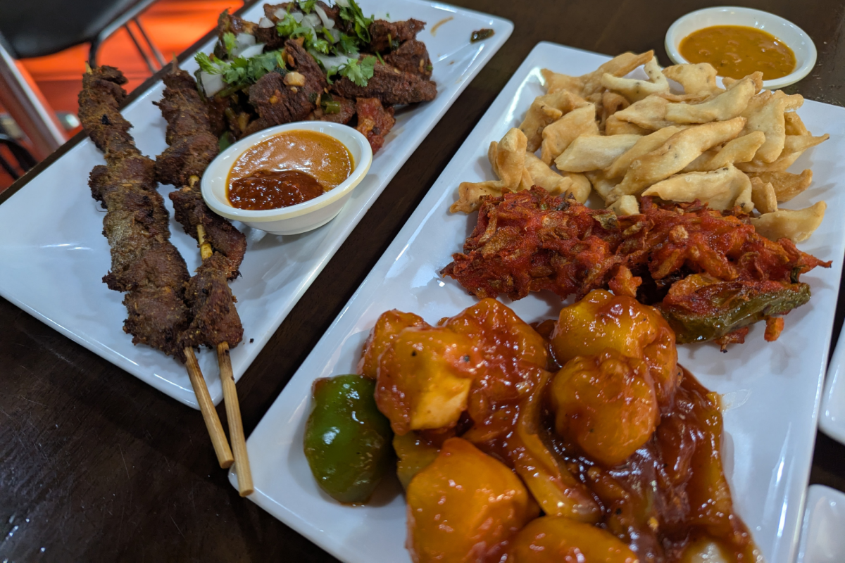 Nepalese food on a plate