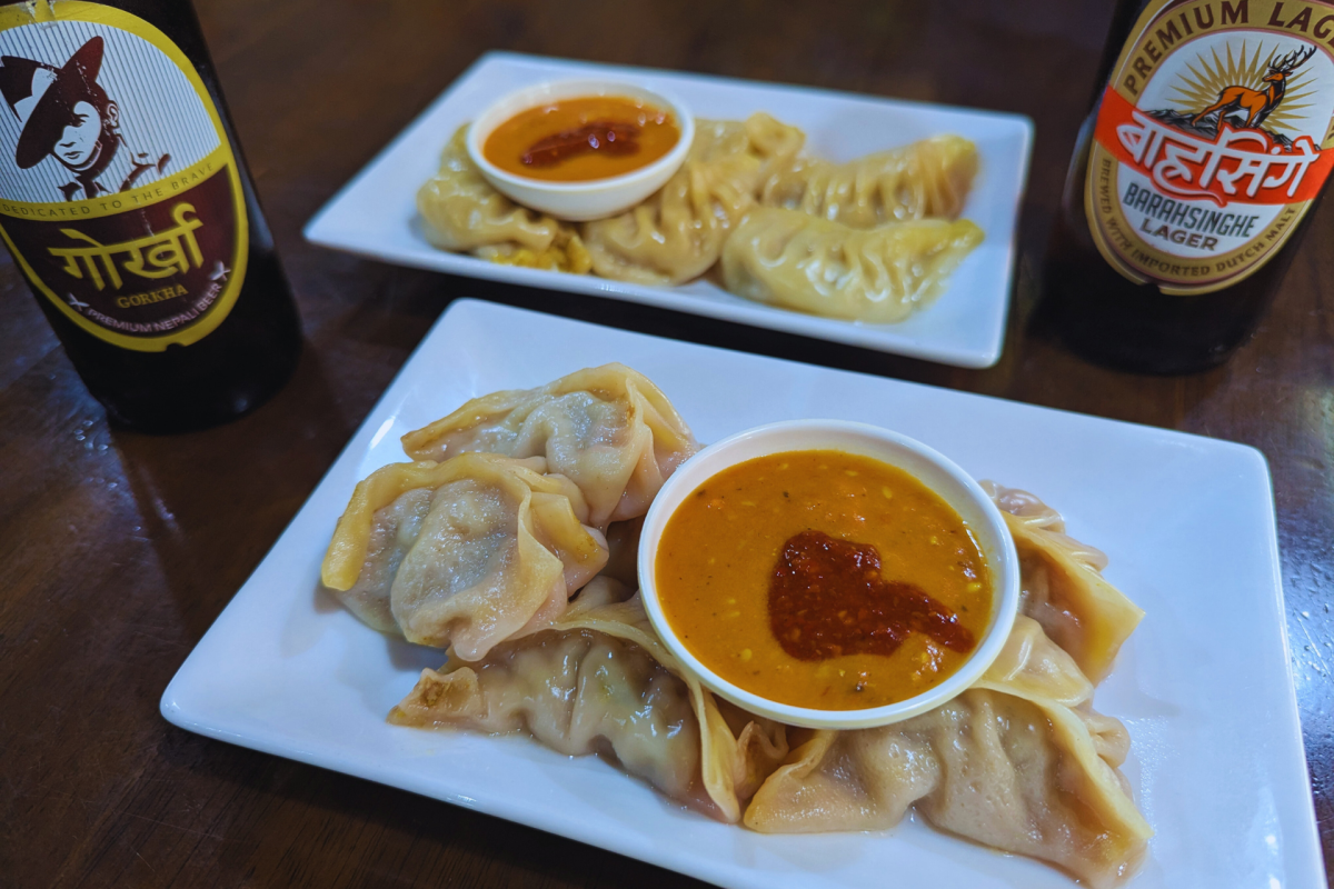 Dumplings on a plate