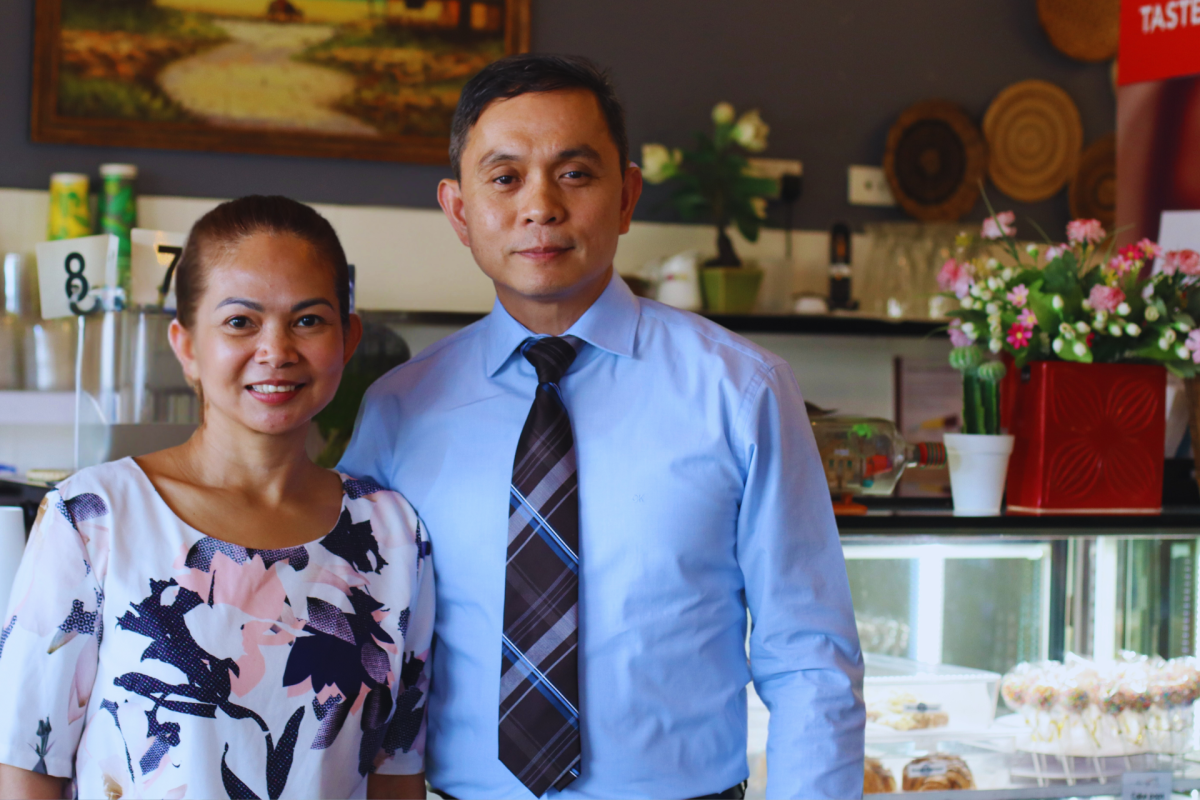 Sharon and Jamie Maranan, owners of Sharon May's Filipino Cuisine.