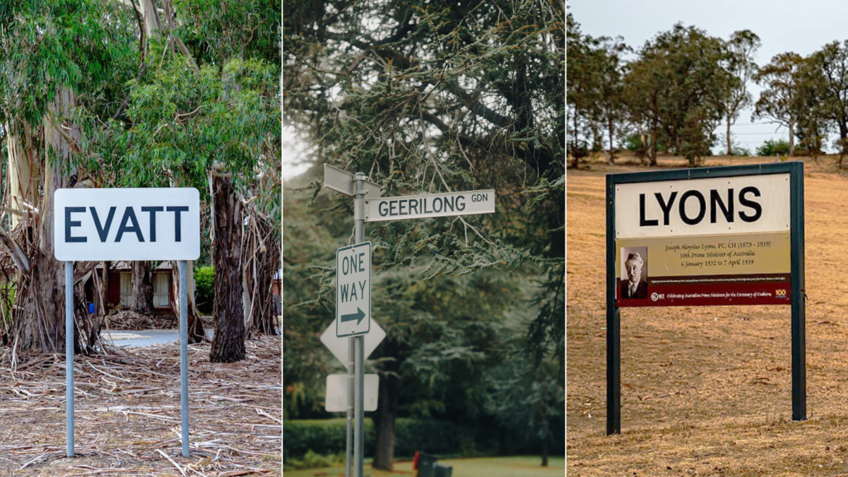 suburb signs