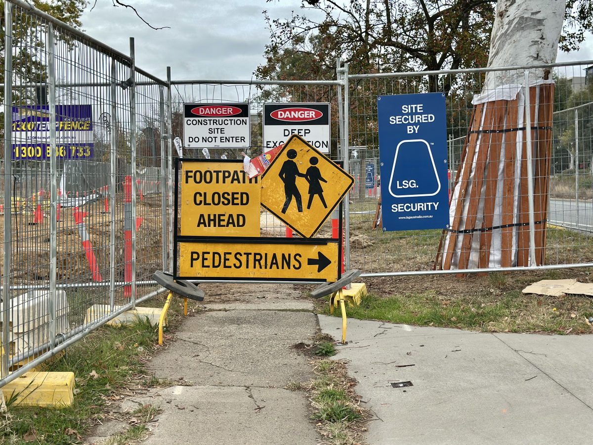 footpath on Northbourne Avenue