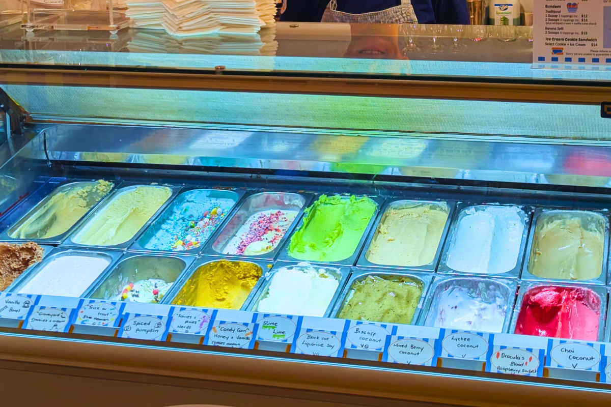 Fridge of ice creams.
