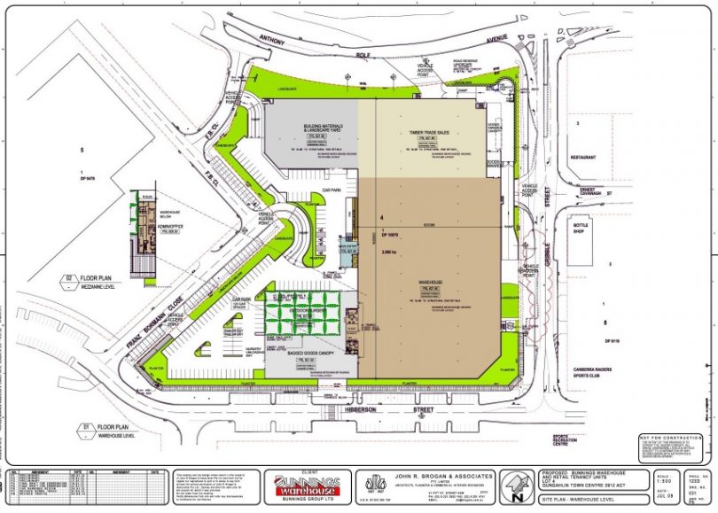 Bunnings Gungahlin Plans My Gungahlin