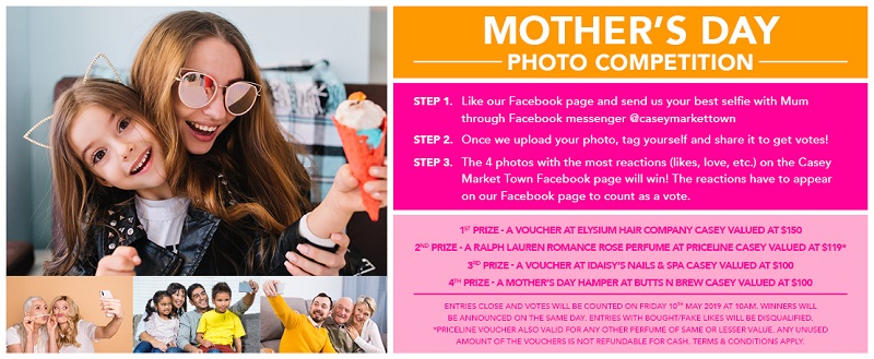 Mother's Day Photo Competition at Casey Market Town