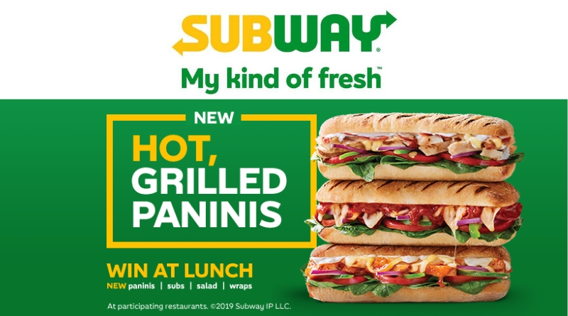 Win at lunch! Subway® Gungahlin adds grilled paninis to the menu