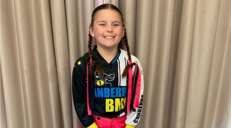Seven year old Paige is taking on the World at the BMX titles in Belgium