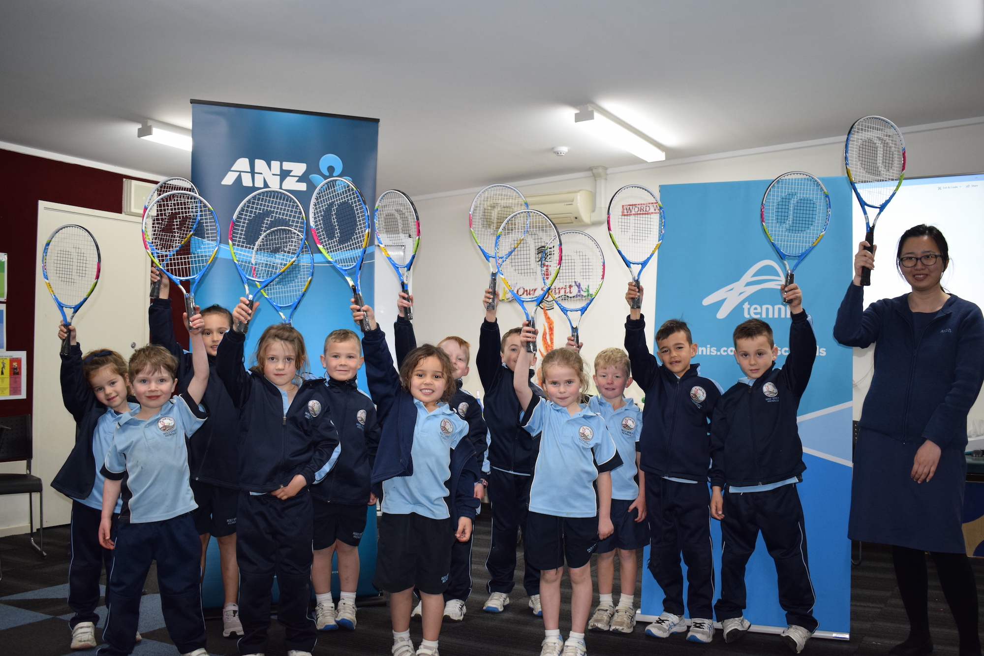 Gungahlin kids make a racquet over tennis stars