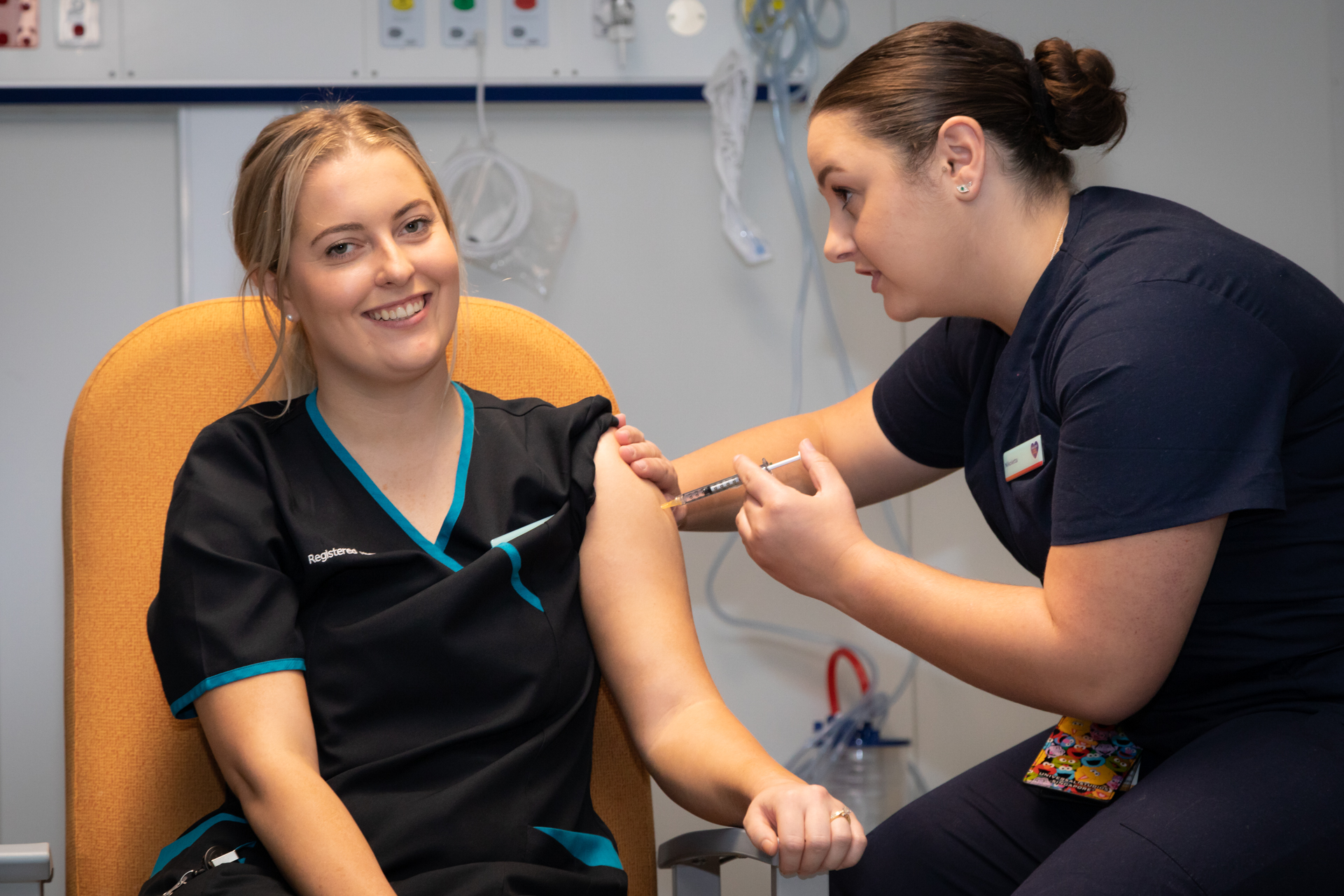 Frontline health worker the first Canberran to get the jab