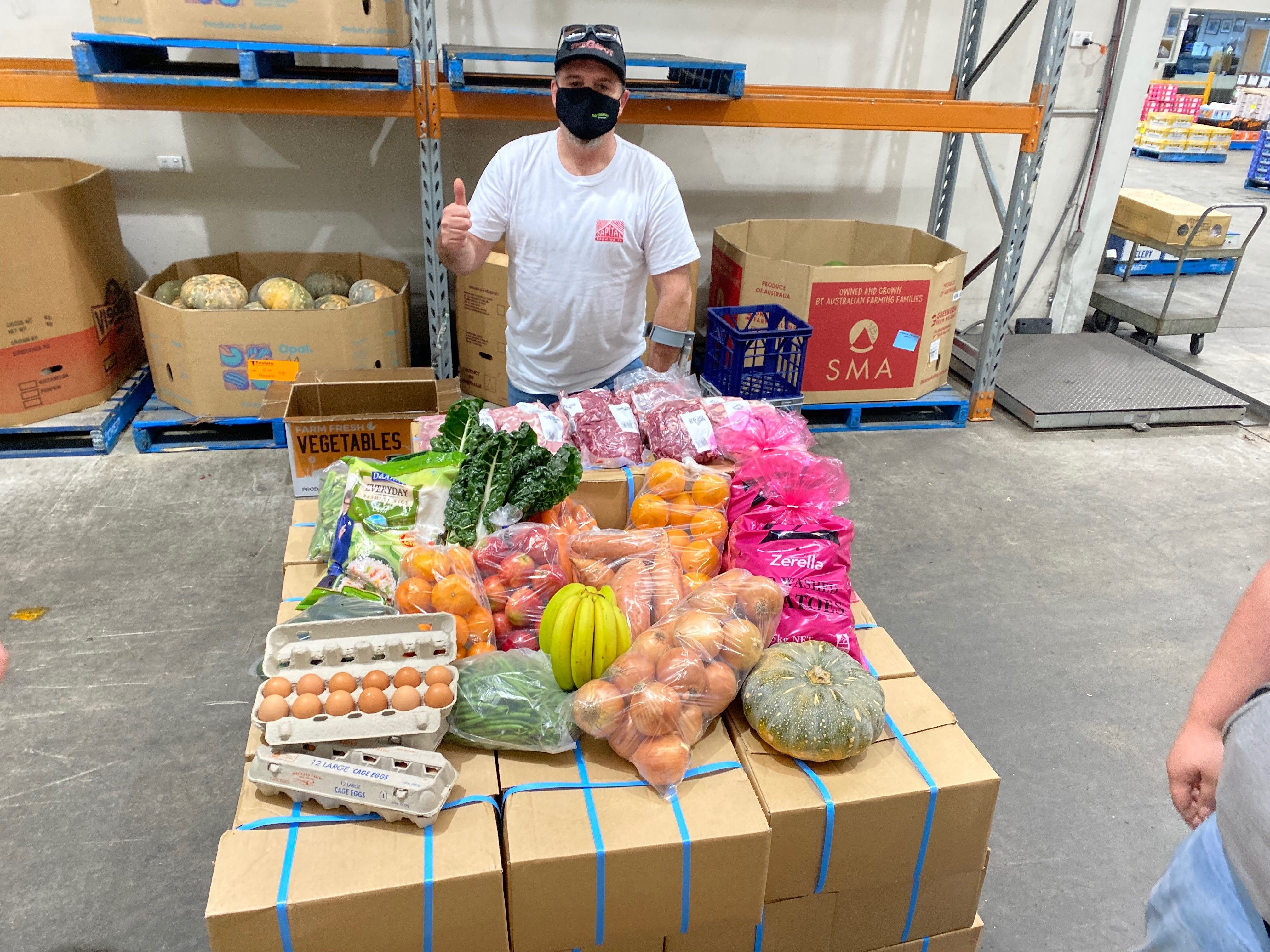 More than $15,000 of free, fresh produce delivered to large families in need