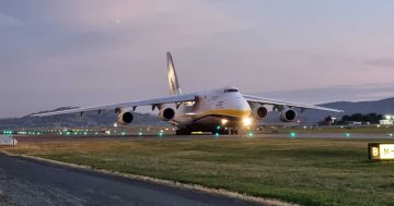Gigantic Antonov aircraft creates stir with visit to Canberra