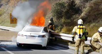 What happens when an EV catches fire? ACT firies say it's 'sobering'