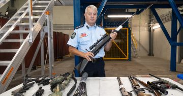 Illegal firearms and weapons removed from Canberra's streets, shredded in Mitchell
