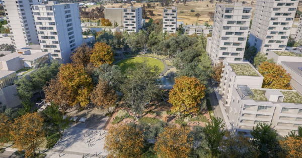 High-rises among the trees: SLA's vision for for Gungahlin Town Centre's undeveloped east side