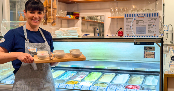 Here's the scoop! Stripey Sundae takes flight in new location